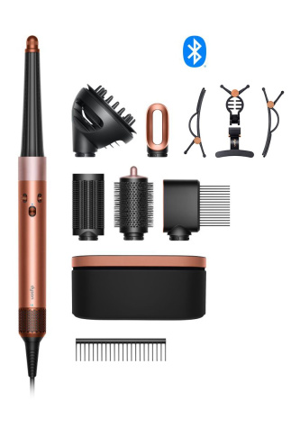 Dyson Airwrap i.d.™ saç şekillendirme ve kurutma seti Kıvırcık+Bukleli (Amber Silk)